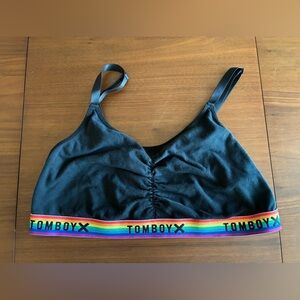 TomboyX PRIDE black bra